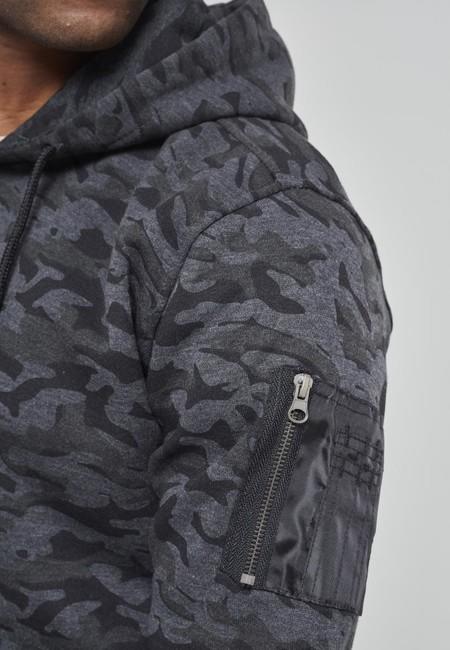 Urban Classics felpa mimetica da uomo, mimetica scura