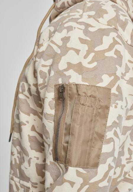 Urban Classics Felpa mimetica da uomo, beige camo