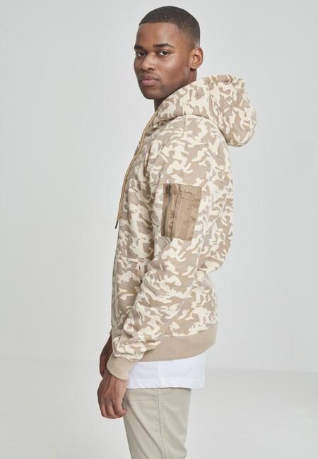 Urban Classics Felpa mimetica da uomo, beige camo