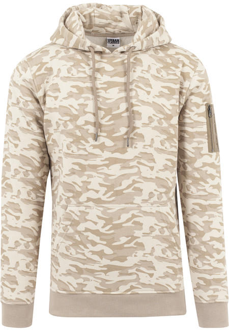 Urban Classics Felpa mimetica da uomo, beige camo