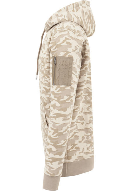 Urban Classics Felpa mimetica da uomo, beige camo