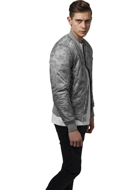 Urban Classics Bomber mimetico, pietra