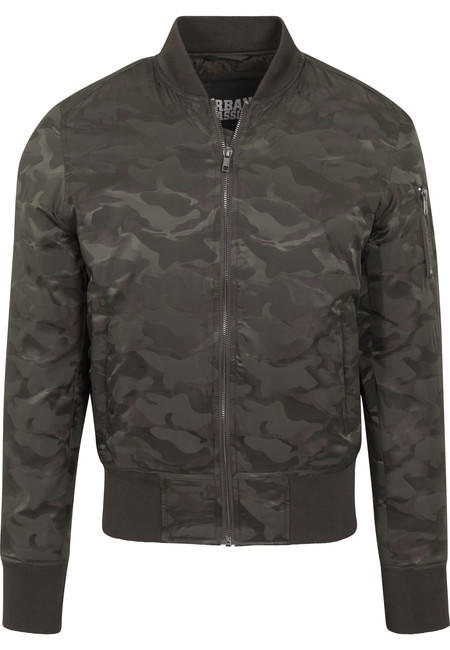 Urban Classics Bomber mimetico, oliva scuro