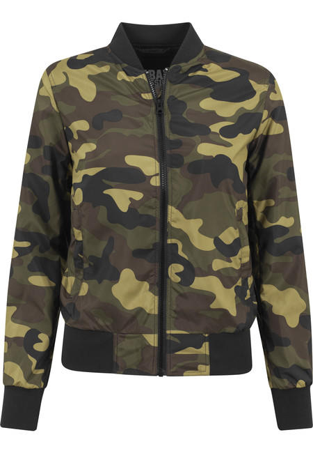 Urban Classics Giacca bomber leggera da donna mimetica, woodcamo