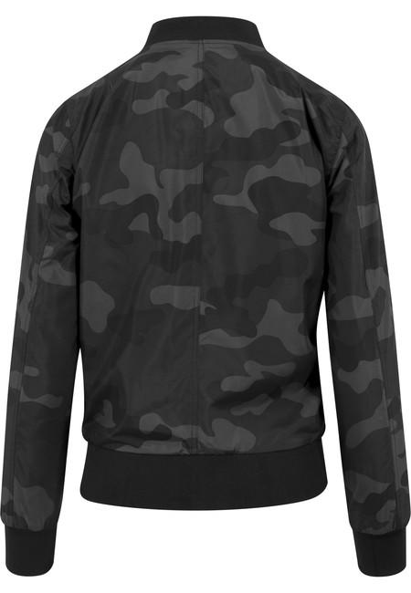 Urban Classics Giacca bomber leggera da donna mimetica, darkcamo