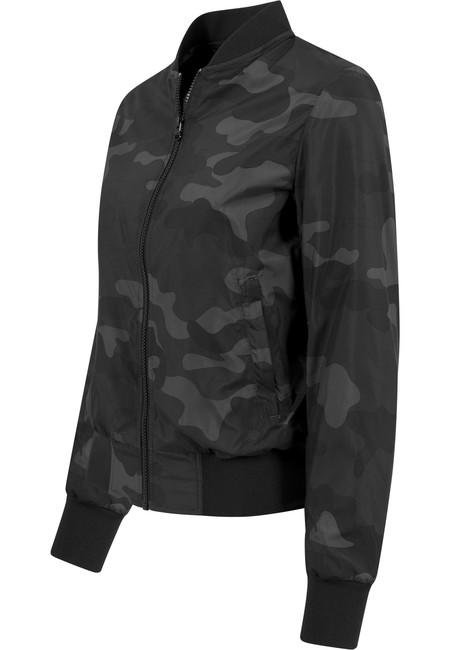 Urban Classics Giacca bomber leggera da donna mimetica, darkcamo