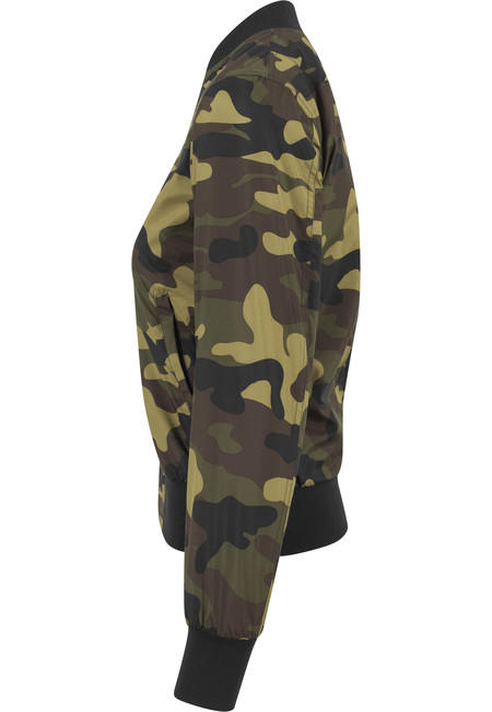 Urban Classics Giacca bomber leggera da donna mimetica, woodcamo