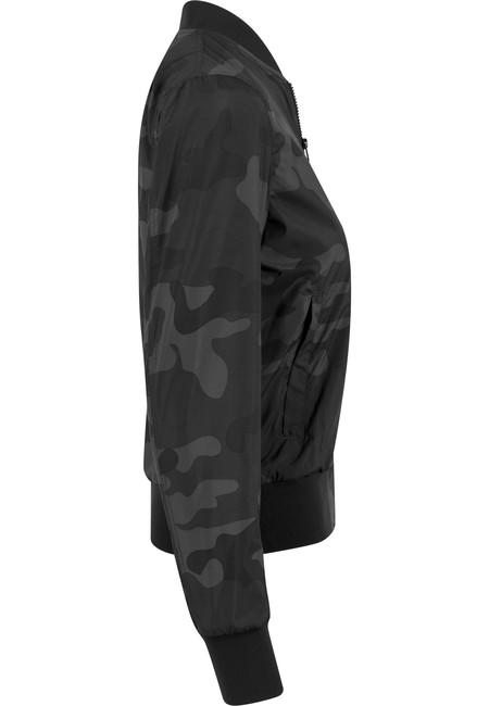 Urban Classics Giacca bomber leggera da donna mimetica, darkcamo