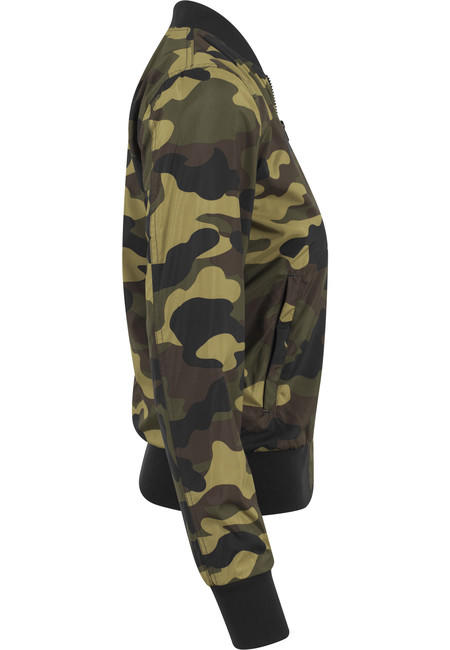 Urban Classics Giacca bomber leggera da donna mimetica, woodcamo