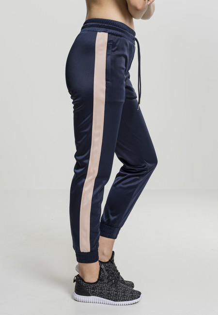 Urban Classics Cuff Track dámske tepláky, navy light rose