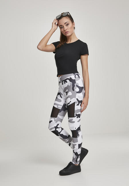 Urban Classics Tech Mesh leggings da donna, snowcamo