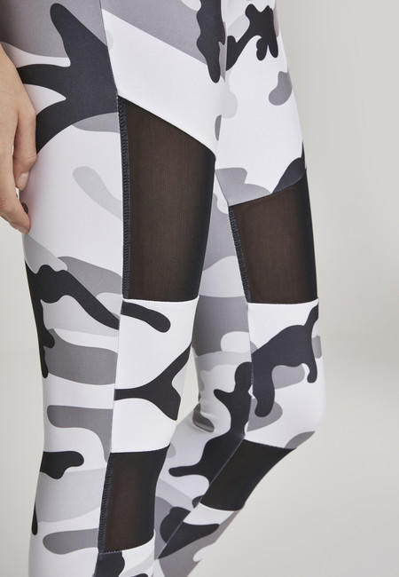 Urban Classics Tech Mesh leggings da donna, snowcamo