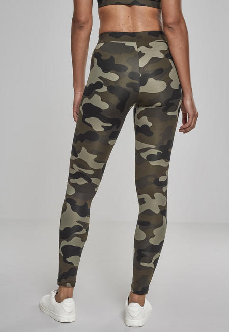 Urban Classics Tech Mesh leggings da donna, woodcamo