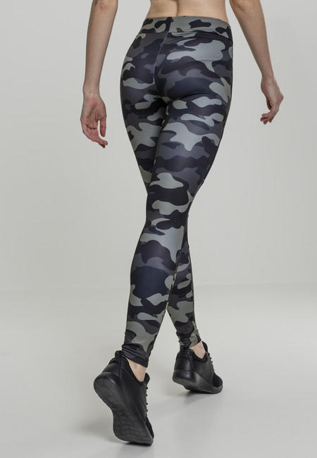 Urban Classics Tech Mesh leggings da donna, darkcamo