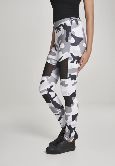Urban Classics Tech Mesh leggings da donna, snowcamo