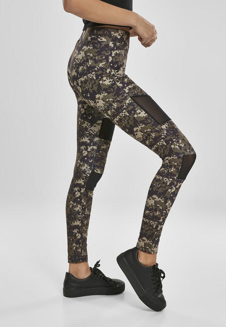 Urban Classics Tech Mesh γυναικείο κολάν, wood digital camo