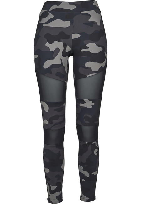 Urban Classics Tech Mesh leggings da donna, darkcamo