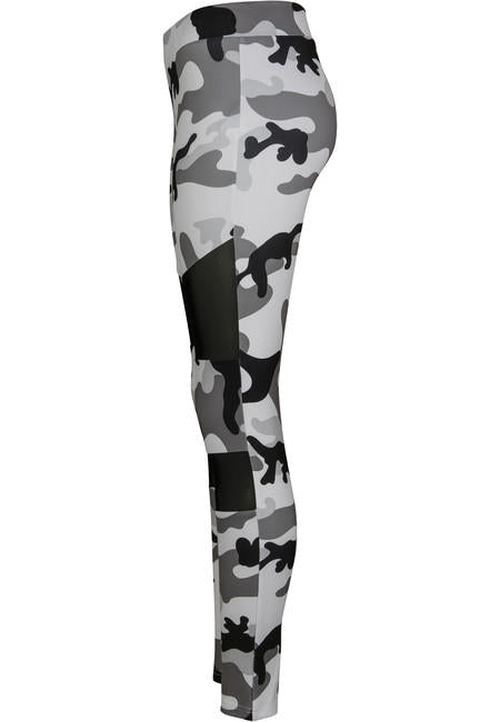 Urban Classics Tech Mesh leggings da donna, snowcamo