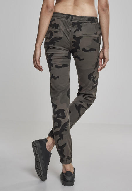 Urban Classics Pantaloni da jogging da donna, camo scuro