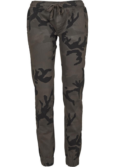 Urban Classics Pantaloni da jogging da donna, camo scuro