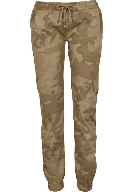 Urban Classics Pantaloni da jogging da donna, camo sabbia