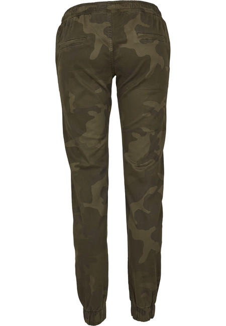 Urban Classics pantaloni da jogging da donna, oliva camo