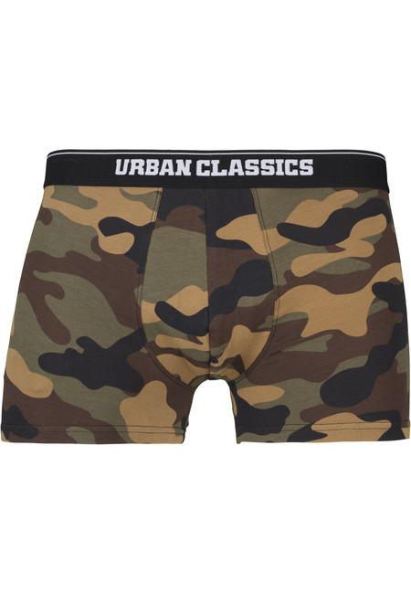Urban Classics Boxer da uomo boxer, confezione da 2 pezzi, wood camo