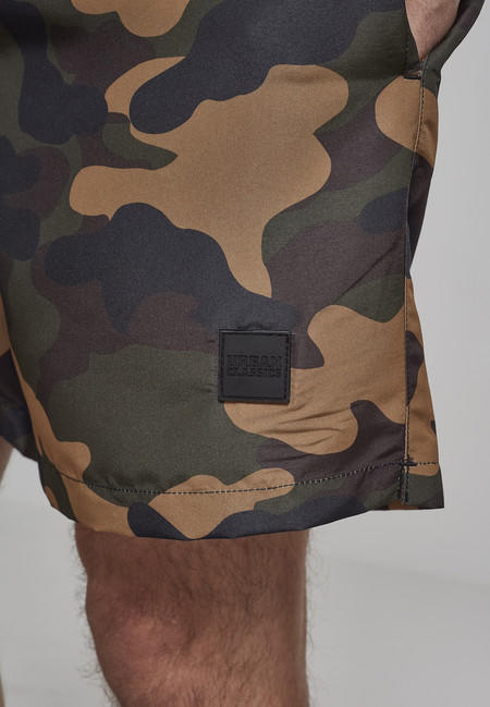 Urban Classics Costume da bagno mimetico da uomo, wood camo