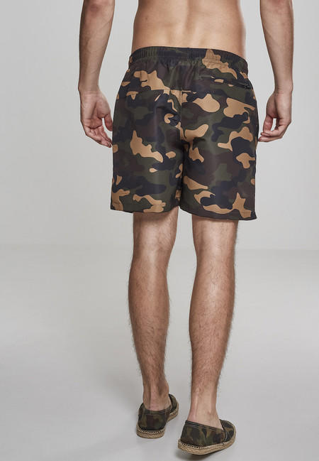 Urban Classics Costume da bagno mimetico da uomo, wood camo