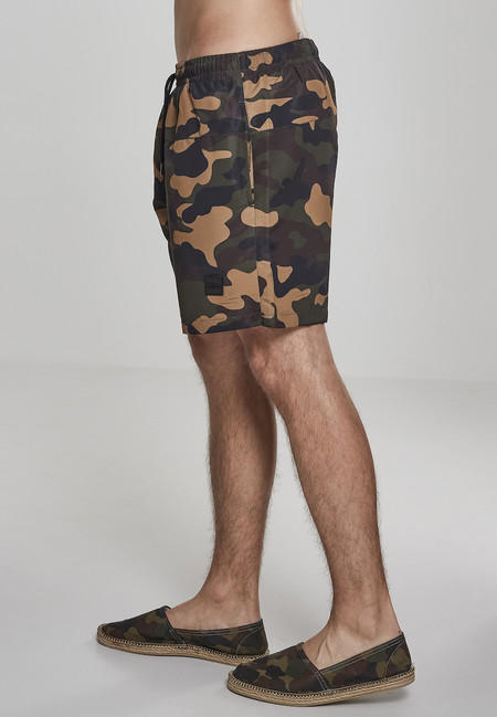 Urban Classics Costume da bagno mimetico da uomo, wood camo