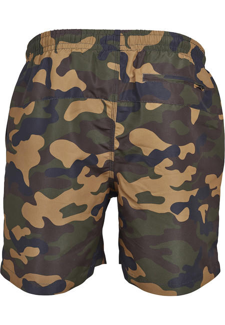 Urban Classics Costume da bagno mimetico da uomo, wood camo