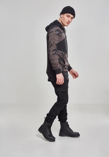 Urban Classics Zig Zag felpa da uomo, camo scuro