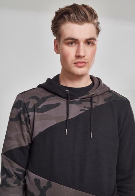 Urban Classics Zig Zag felpa da uomo, camo scuro