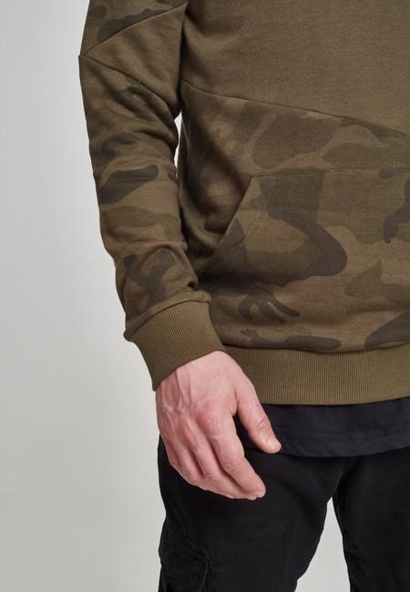 Urban Classics Zig Zag felpa da uomo, mimetica oliva