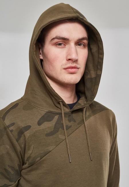 Urban Classics Zig Zag felpa da uomo, mimetica oliva