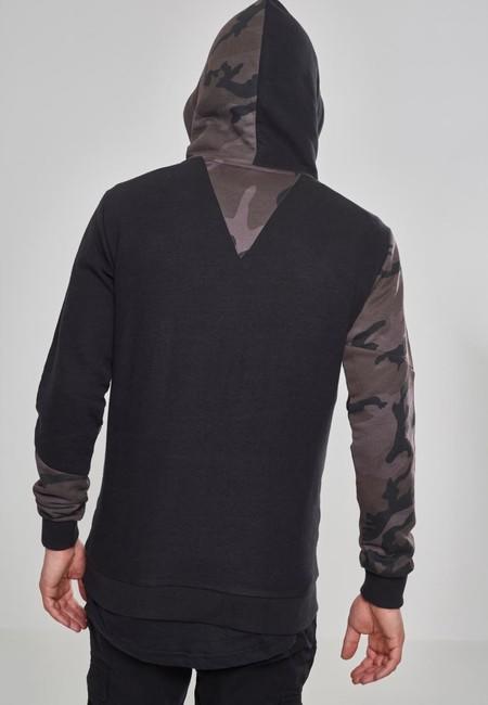 Urban Classics Zig Zag felpa da uomo, camo scuro