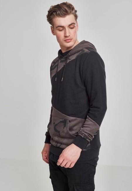 Urban Classics Zig Zag felpa da uomo, camo scuro