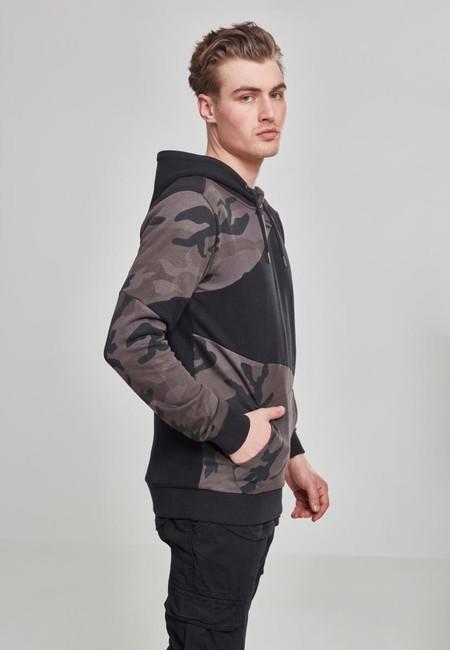 Urban Classics Zig Zag felpa da uomo, camo scuro