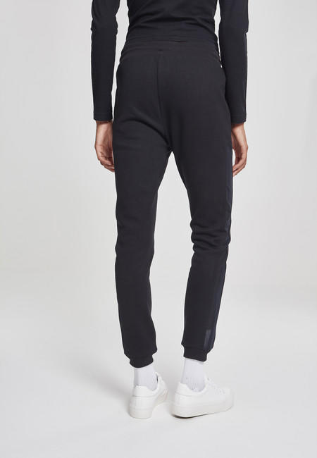 Urban Classics Pantalone donna Tech Mesh con strisce laterali, nero