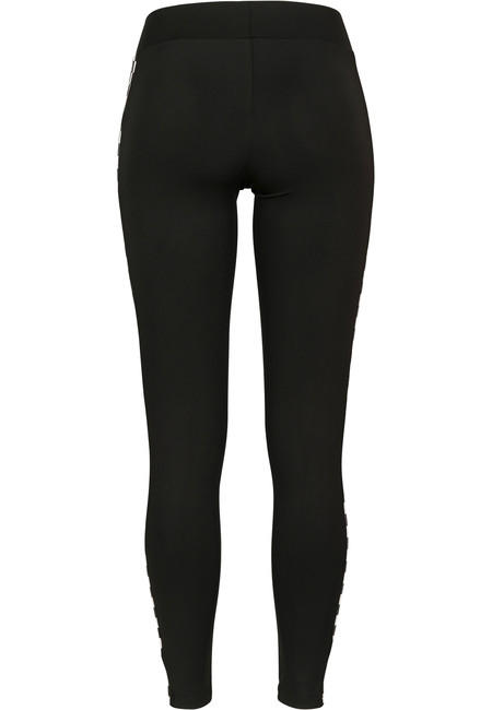 Urban Classics Side Check leggings da donna, nero