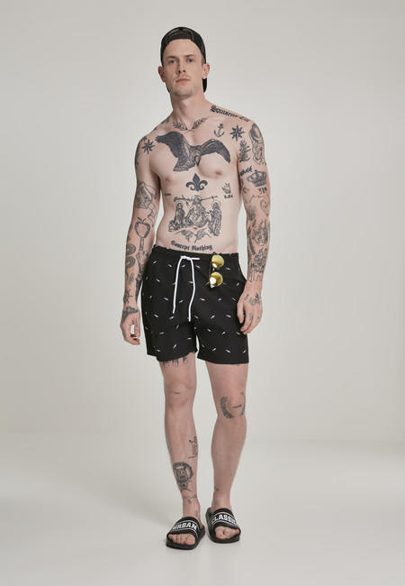 Urban Classics Costume da bagno da uomo, squalo, nero