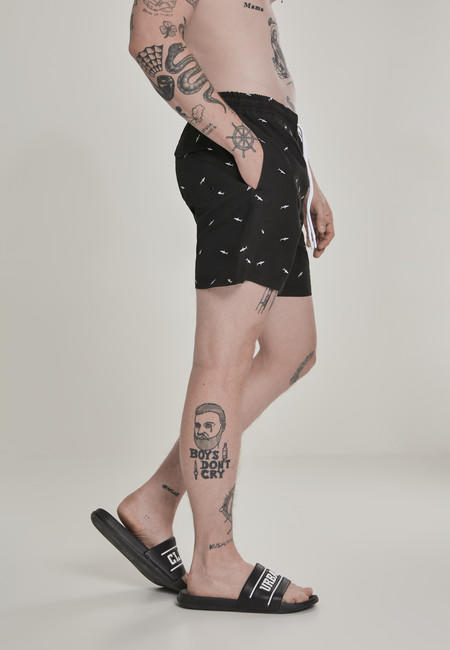 Urban Classics Costume da bagno da uomo, squalo, nero
