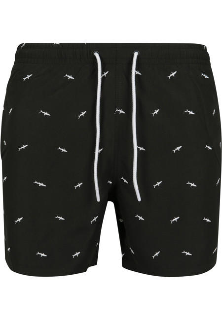 Urban Classics Costume da bagno da uomo, squalo, nero