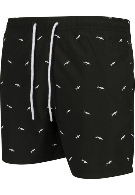 Urban Classics Costume da bagno da uomo, squalo, nero