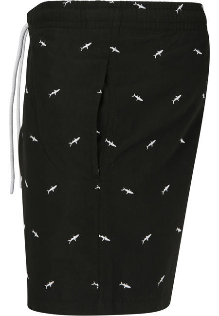 Urban Classics Costume da bagno da uomo, squalo, nero