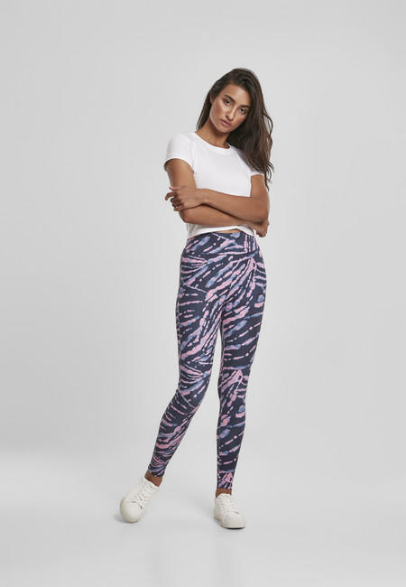 Urban Classics - Leggings a vita alta da donna con tinta unita, rosa