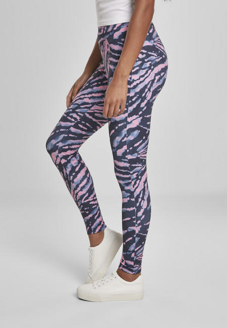 Urban Classics - Leggings a vita alta da donna con tinta unita, rosa