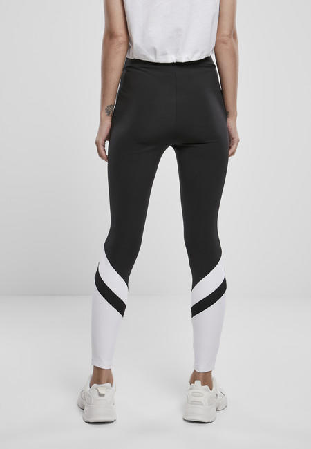 Urban Classics Arrow leggings a vita alta da donna, nero