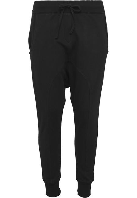 Urban Classics Sarouel - pantaloni della tuta in pile leggero da donna, nera