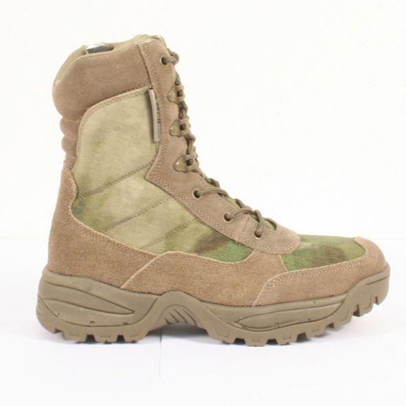 Mil-Tec stivali tattici con cerniera, a-tacs fg